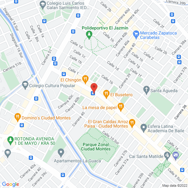 Mapa de Pescaderia Ciudad Montes