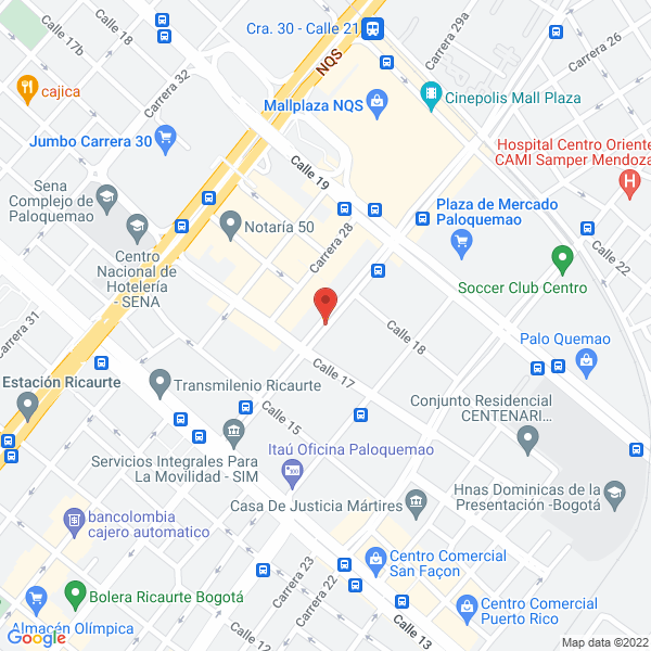 Mapa de Prodistrales Ltda.