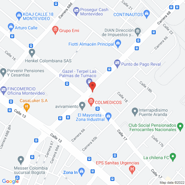 Mapa de Prodomed Limitada