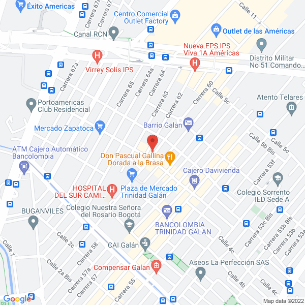 Mapa de Profesional Thecnical Advising Ltda.