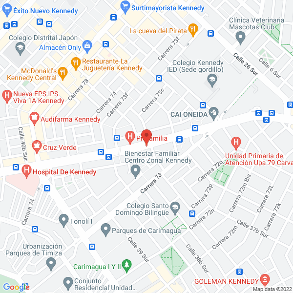 Mapa de Promocionales Publiplásticos E.U.