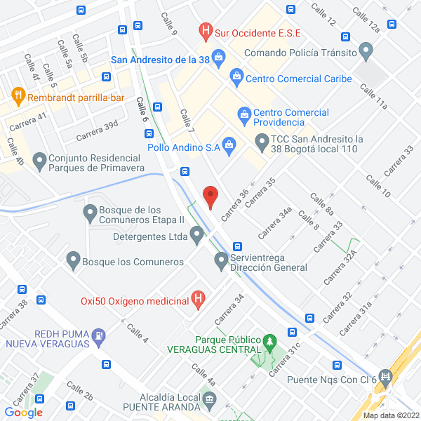 Mapa de Maderas Y Tableros Ltda