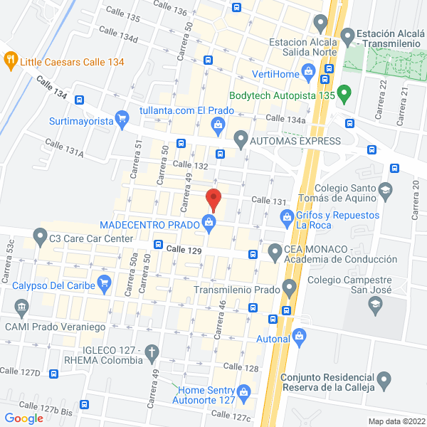 Mapa de Mafe Dministraciones P.H.