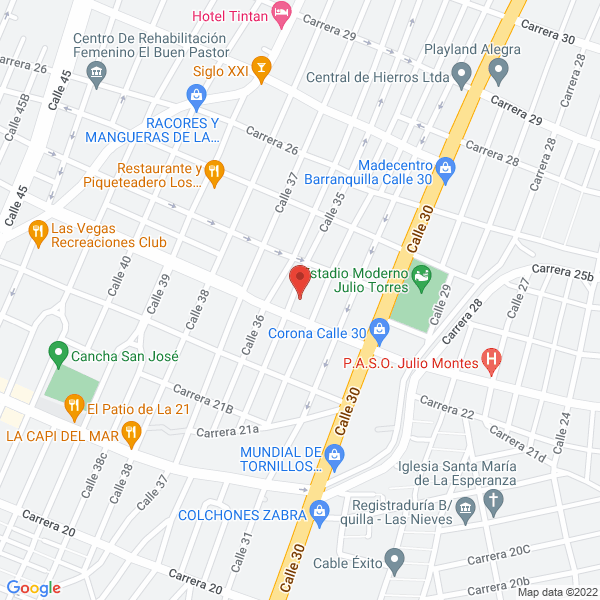 Map of Refriservicios Del Caribe S.A.S.
