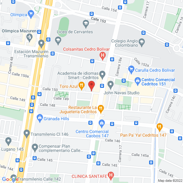 Mapa de Manuel Celis Niño & Cía. Ltda