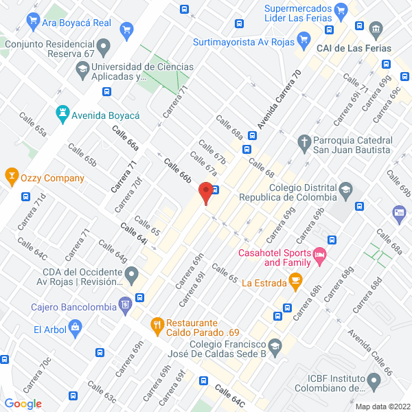 Mapa de Masoro Comunicaciones