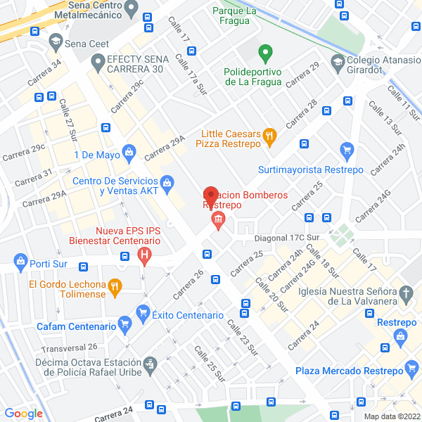 Mapa de Mecanizados Borda S.A.S.