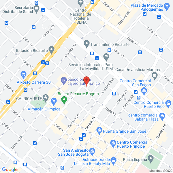 Mapa de Mecanizados Dfl S.A.S.