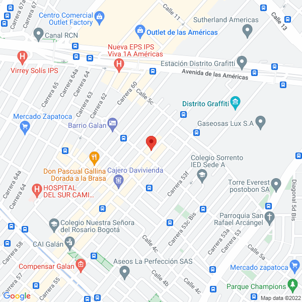 Mapa de Publigraf Impresores