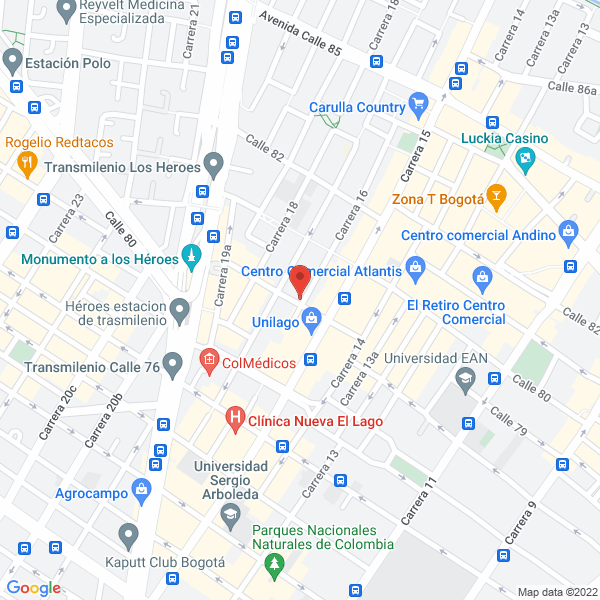 Mapa de Restaurante Anastacia