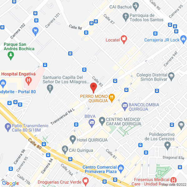 Mapa de Restaurante Chien - Tu