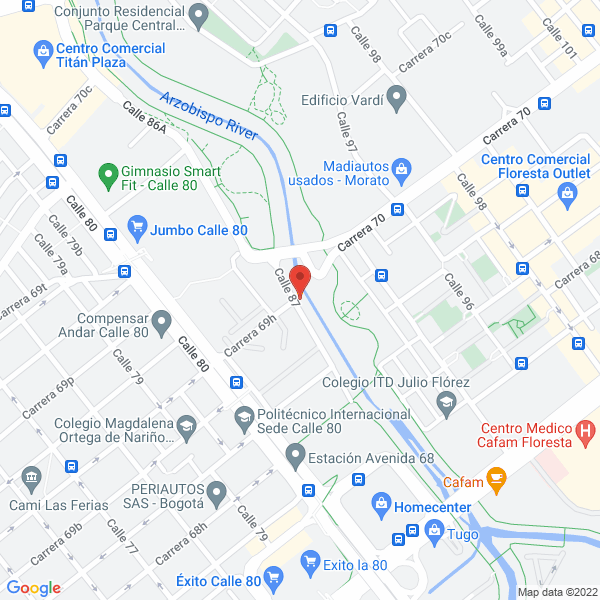 Mapa de Restaurante Parrillada & Huesos Del Norte