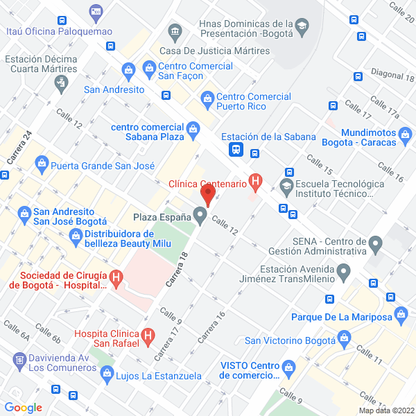 Mapa de Salsamentaria Petunia