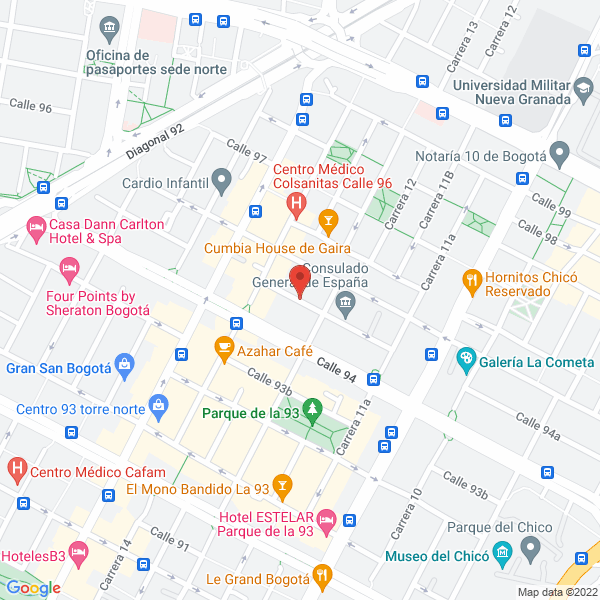 Mapa de Sanin Posada .Sociados