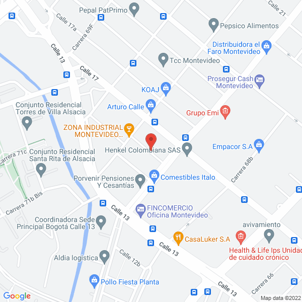 Mapa de Sanoprinter