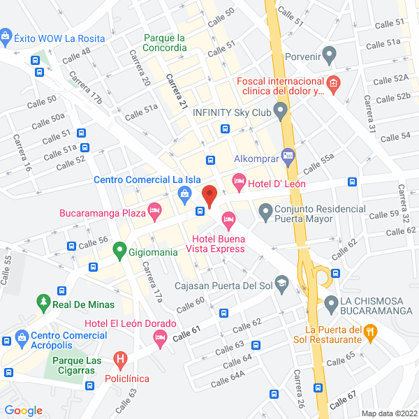 Map of Clinica De Las Gafas