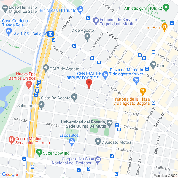 Mapa de Distribuidora De Autopartes Carseguros S.A.S.