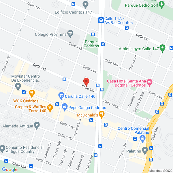 Mapa de Centro Ferretero Siete De Agosto S.A.S