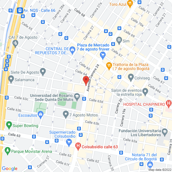 Mapa de Comercializadora De Amortiguadores Repuestos Y Suspensión Cars Ja S.A.S.