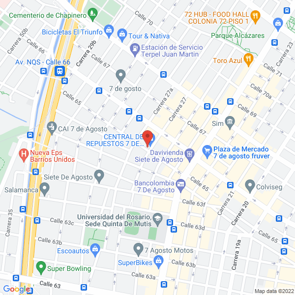 Mapa de Auto Partes E Y L La 65