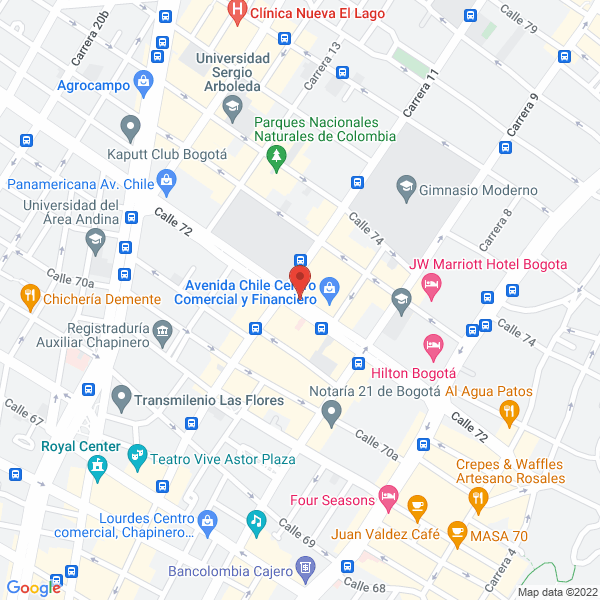 Mapa de Servicios Y Construcciones Palmeto Ltda