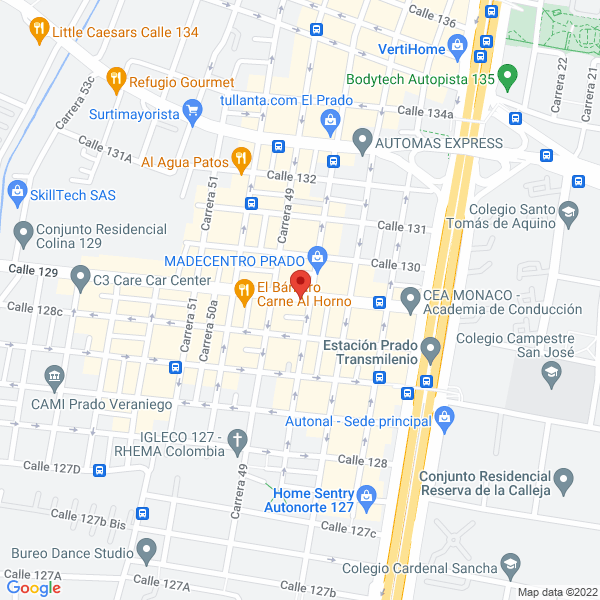 Mapa de Organización Infantil Y Cultural Ltda