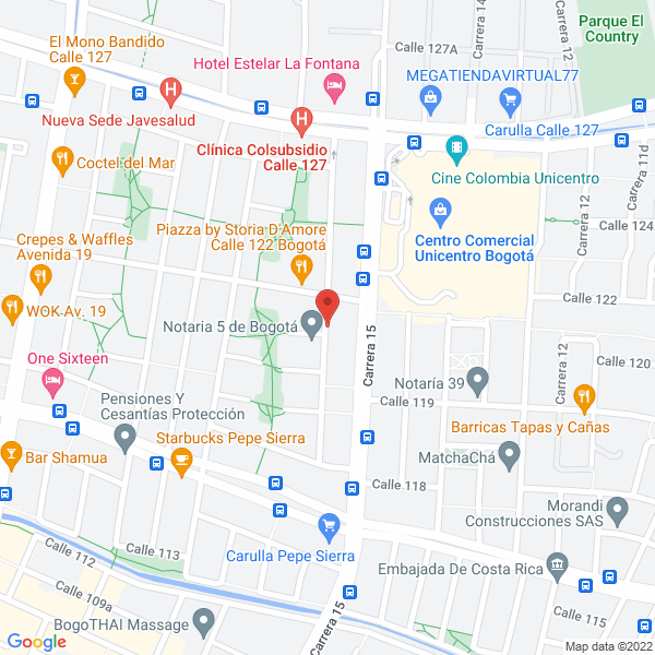 Mapa de Avanz Consultores Sas
