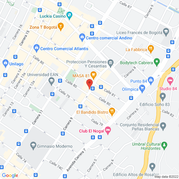 Mapa de Trustwave Colombia Sucursal De Sociedad Extranjera