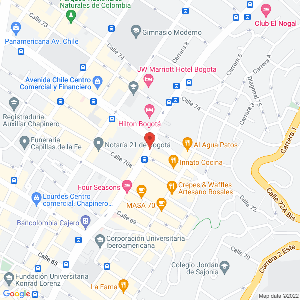 Mapa de Cahn Speyer Sas