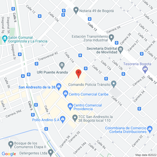 Mapa de Comercializadora Praga Col Sas