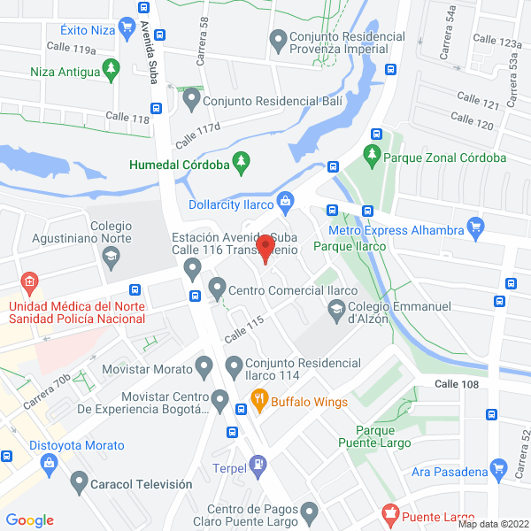 Mapa de Médicos Del Hogar M.D.H. S.A.S.
