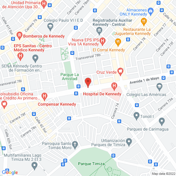 Mapa de Pole Fitness Studio Bogota