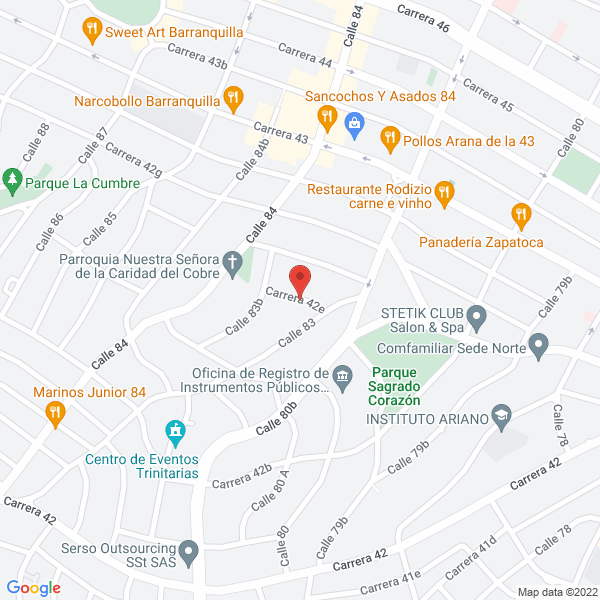 Map of Bulla Guerrero Soluciones Comerciales Bgsc S.A.S.