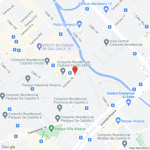 Mapa de Surtidora De La 22