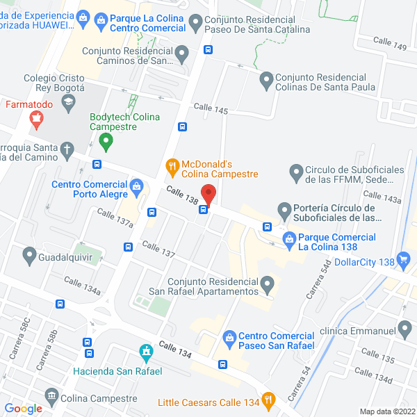 Mapa de Jardín Infantil Y Prescolar Pequeños Talentos Santa Bárbara S.A.S.
