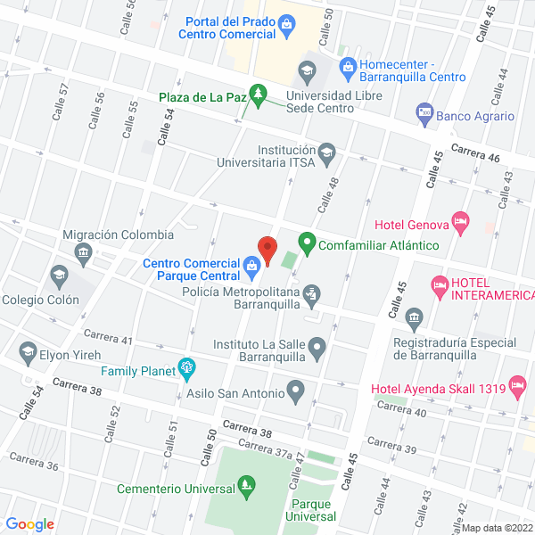 Map of Redes Y Eléctricos La 50