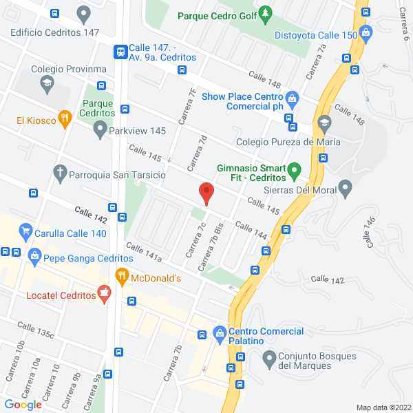 Mapa de J E Escobar F Compañia S En C