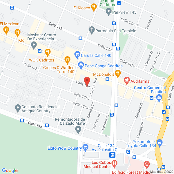 Mapa de John Drissen Architects S.A.S.