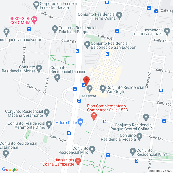 Mapa de Metrica Y Proyectos De Colombia Sas
