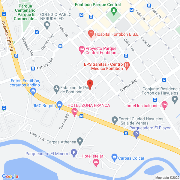 Mapa de Agua De Dios Sas