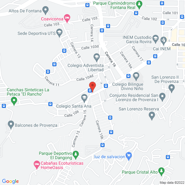 Map of Choppers Burguer