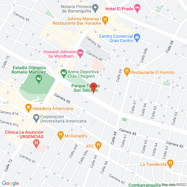 Map of Super Espejos Glass S.A.S.
