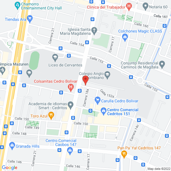 Mapa de Instituto Colombiano De Análisis Existencial Y Logoterapia Viktor Frankl