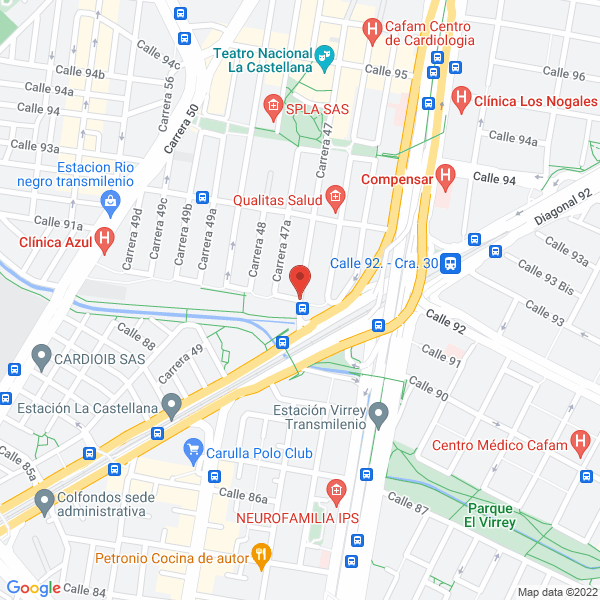 Mapa de Inversiones Y Servicios Sport Rehab S.A.S.