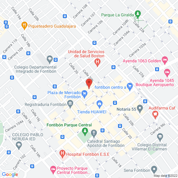 Mapa de La Tienda De Los Peces Aves Hamster
