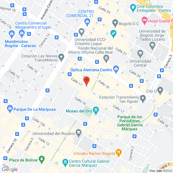 Mapa de C I De Alimentos Riaba Ltda