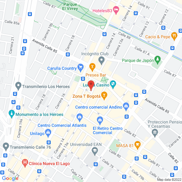 Mapa de Cía. Colombiana De Comercializacion Internacional De Productos Colombianos Sas
