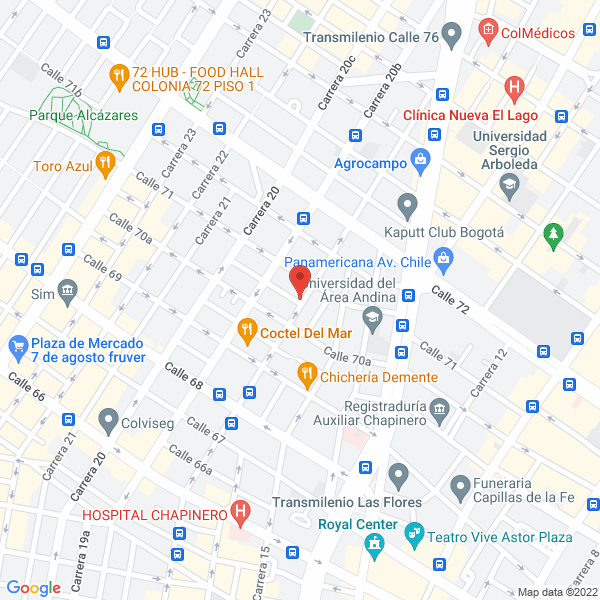 Mapa de Comercializadora General Parts Sas