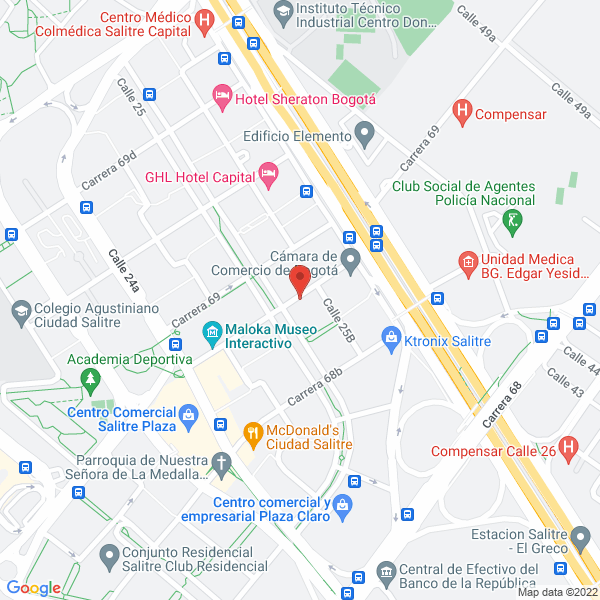 Mapa de Construcciones Vera Internacional S.A.S.