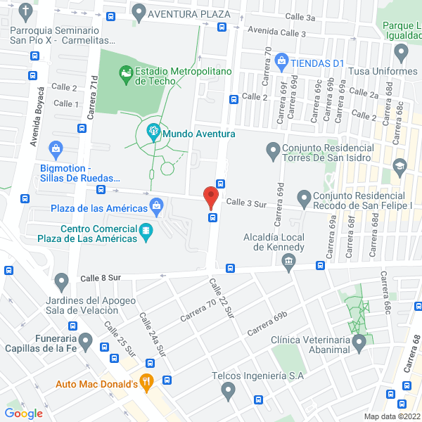 Mapa de Constructora Inmobiliaria L M Sas